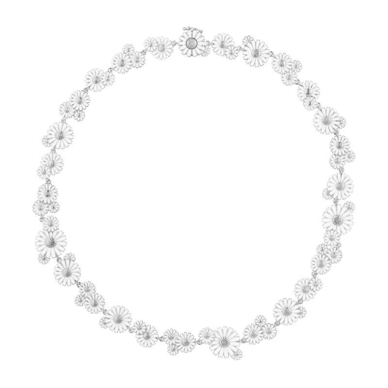 Daisy Layered Necklace - Silver - 20001532