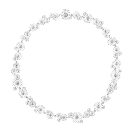 Daisy Layered Necklace - Silver - 20001532