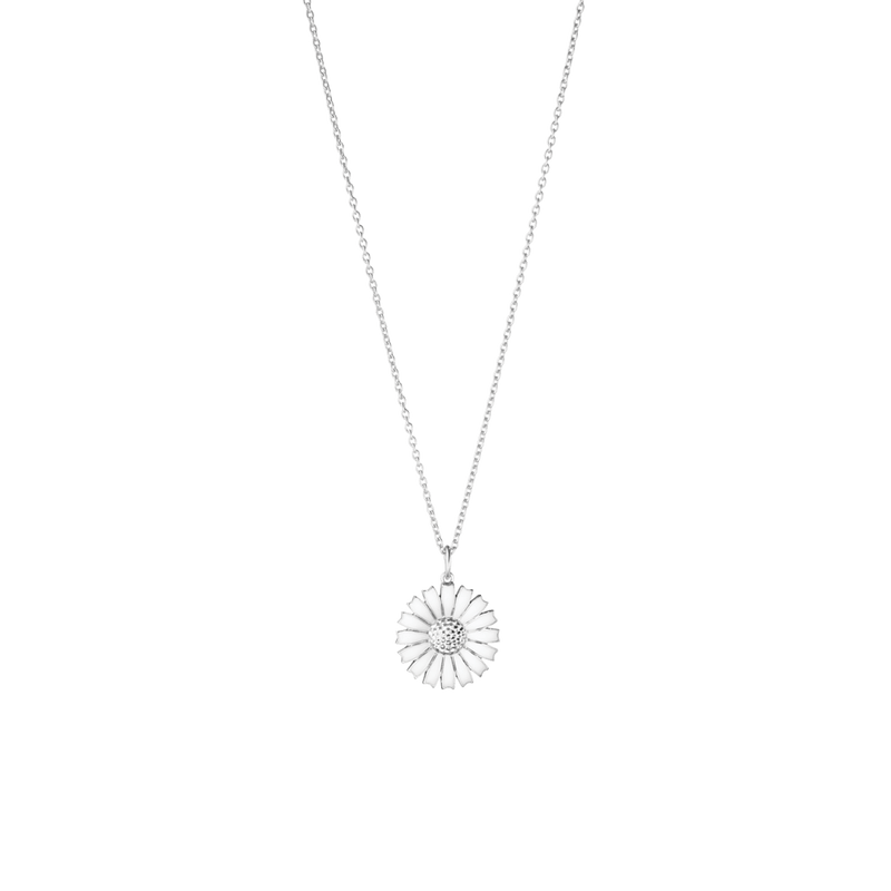 Daisy Pendant - Silver/White - 20001534