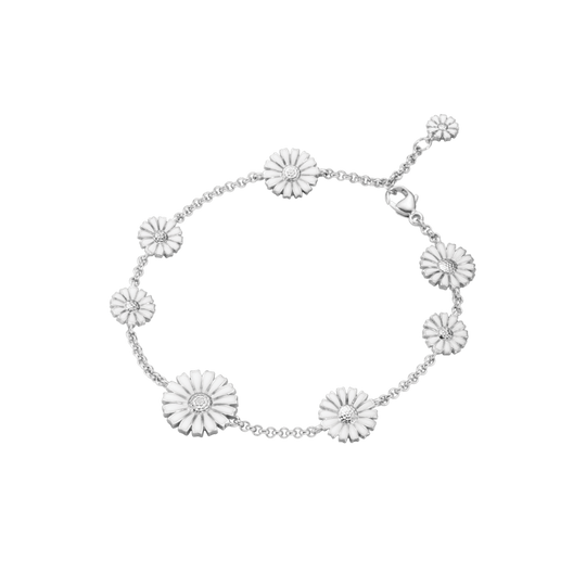 Daisy Bracelet - Silver/White - 20001537