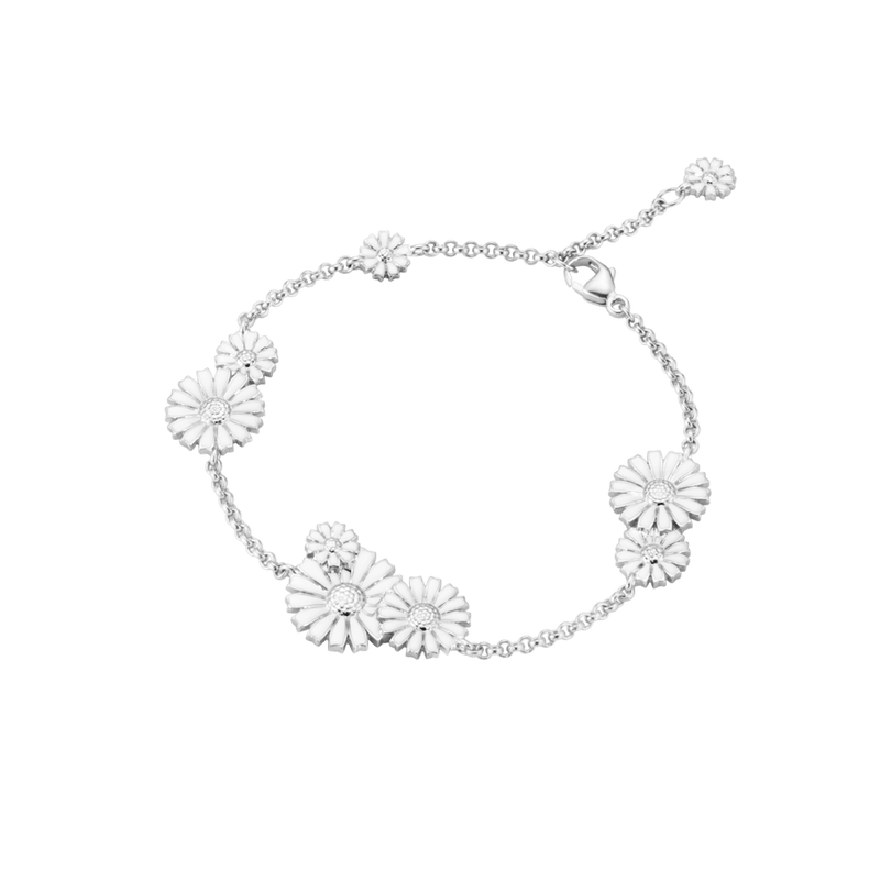 Daisy Bracelet - Silver/White - 20001539