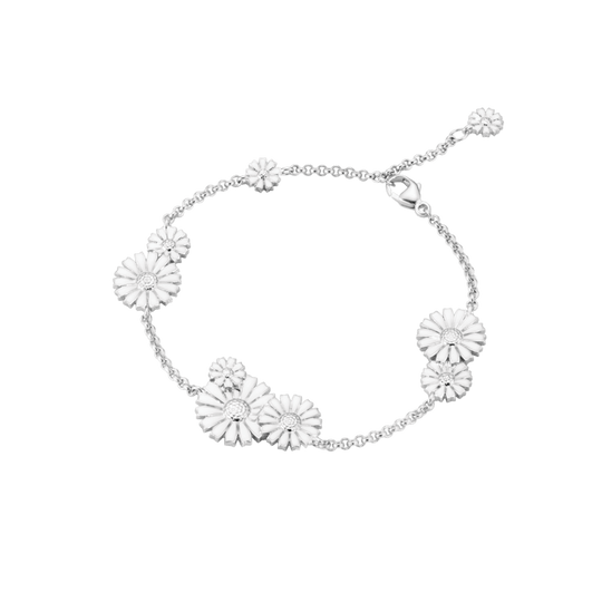 Daisy Bracelet - Silver/White - 20001539