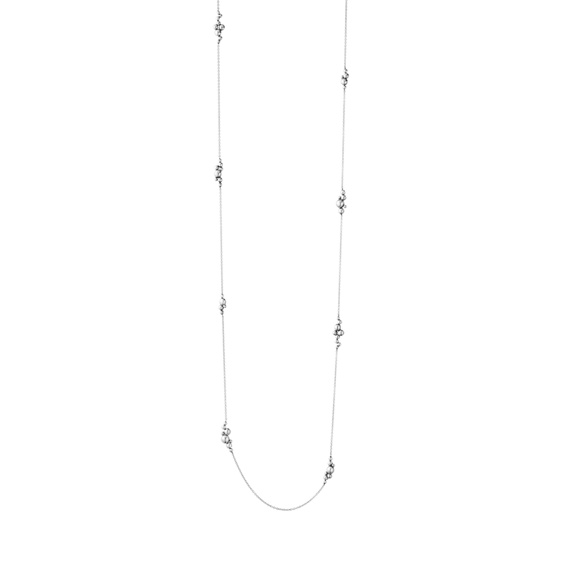 Moonlight Grapes Sautoir Necklace - Silver - 20001598