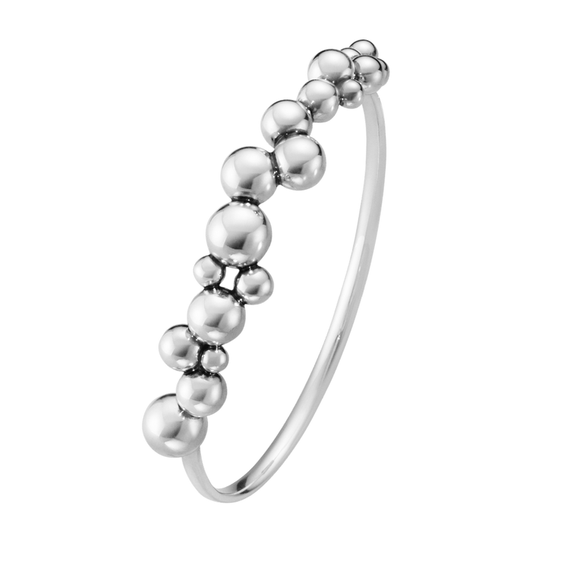 Moonlight Grapes Closed Bangle - Silver - 20001644000