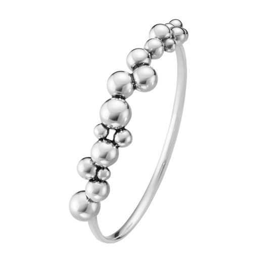 Moonlight Grapes Closed Bangle - Silver - 20001644000