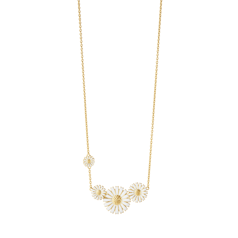 Daisy Four Flower Necklace - Gold - 20001666