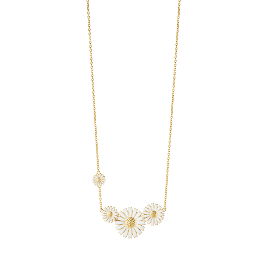 Daisy Four Flower Necklace - Gold - 20001666