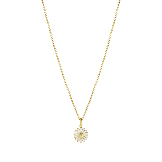Daisy Pendant, 11mm - Gold/White - 20001717