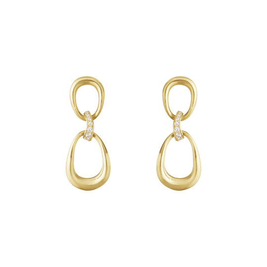 Offspring Earrings With Diamonds - 18ct Yellow Gold - 20001752