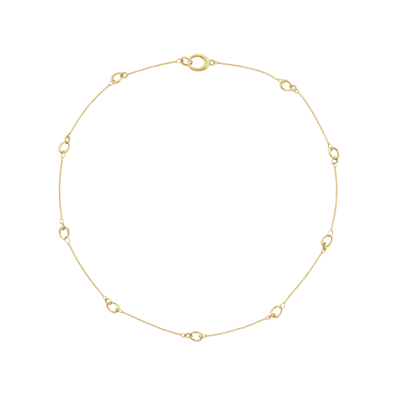 Offspring Chain Necklace, Small Loops - 18ct Yellow Gold - 20001801