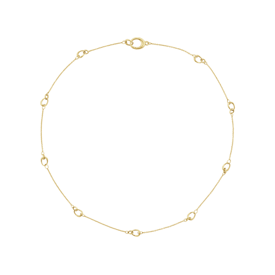 Offspring Chain Necklace, Small Loops - 18ct Yellow Gold - 20001801