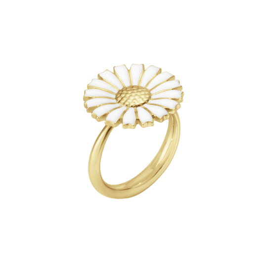 Daisy Ring, 18mm - Gold/White - 20001773