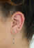 Triple Reverse Emerald Set Stud Earring, 6.5mm Screw Back - 9ct Yellow Gold - ST-REV-TR-EM-SC6.5