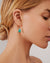 Asymmetrical Turquoise Drop Earrings - Silver - ER10358STQ