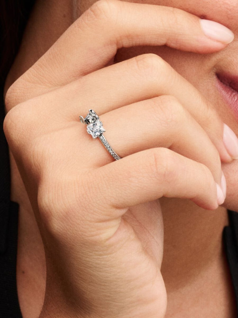 Disney Stitch & Stone Ring - Sterling Silver - 193740C01