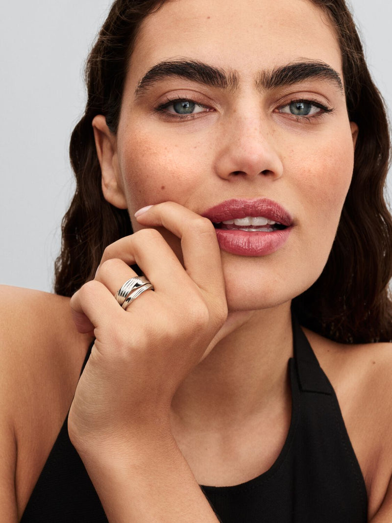 Twisted Double Ring - Sterling Silver - 193890C00