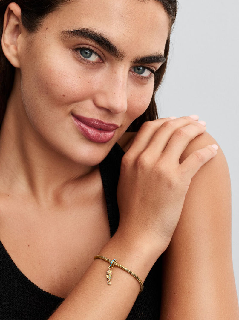 Seahorse Dangle Charm - 14ct Gold Plated - 763895C01