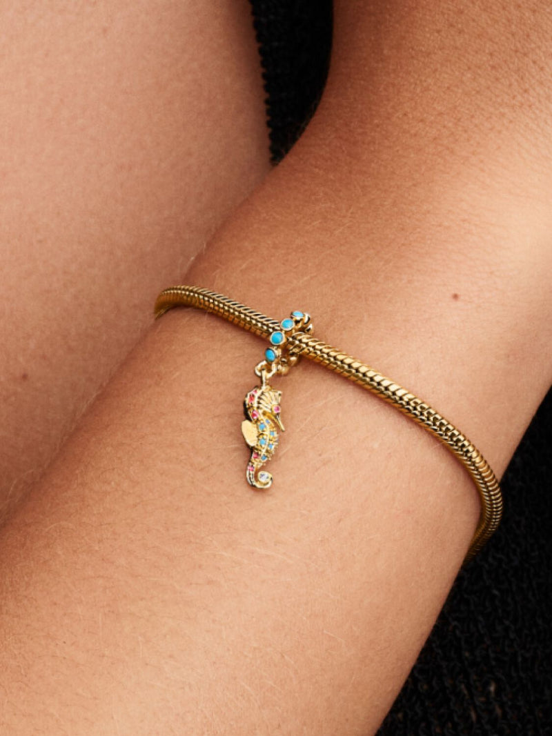 Seahorse Dangle Charm - 14ct Gold Plated - 763895C01