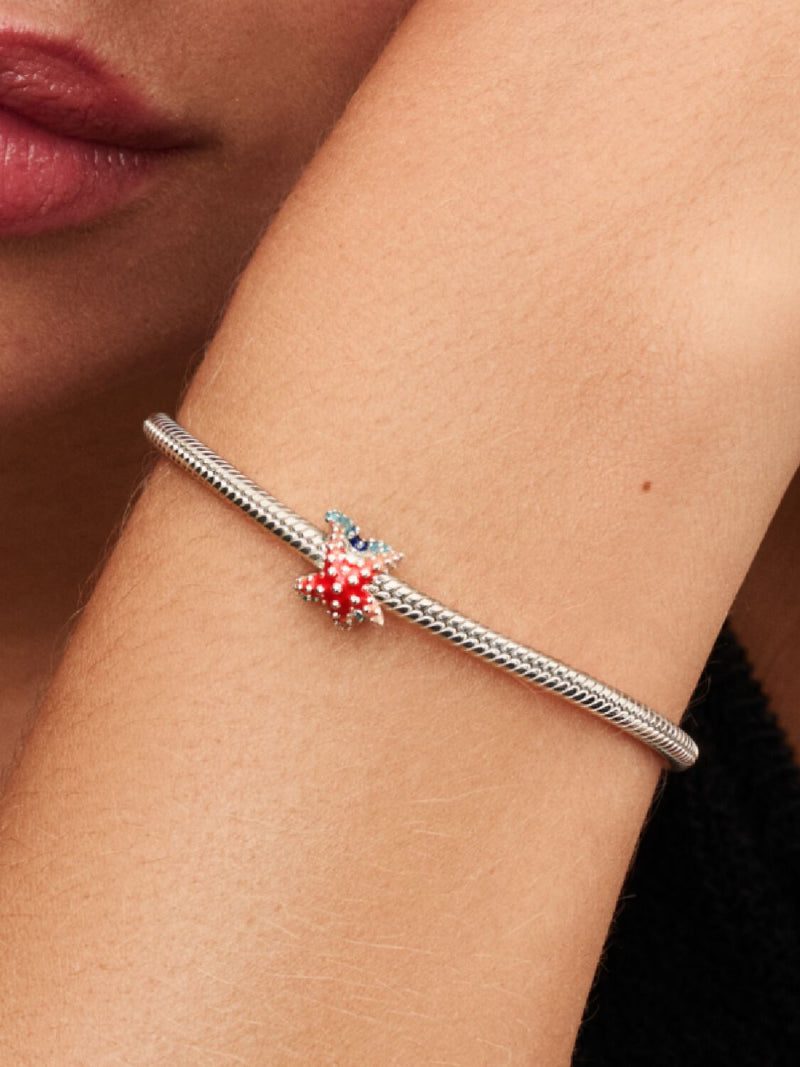 Colourful Starfish Mini Charm - Sterling Silver - 793817C01