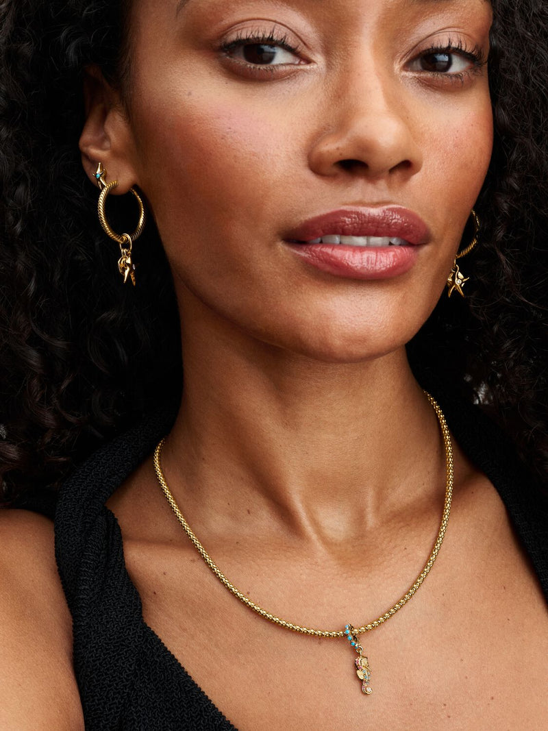 Seahorse Dangle Charm - 14ct Gold Plated - 763895C01