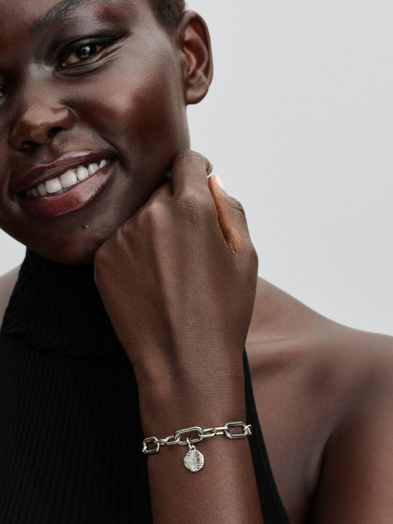 Engravable Mini Medallion Charm - Sterling Silver - 793860C01