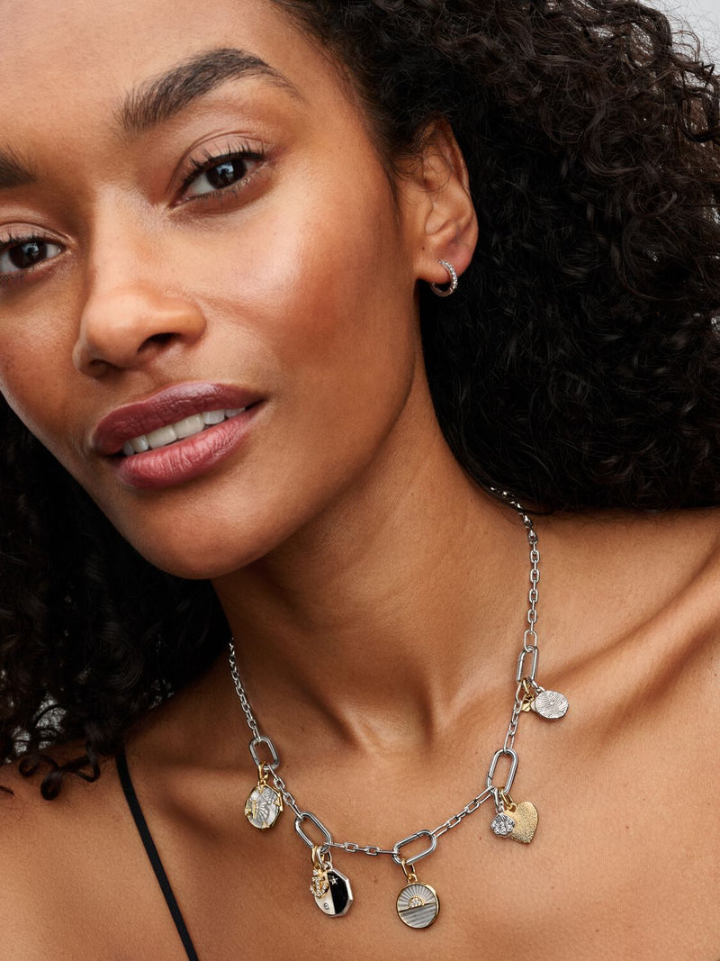 Sparkling Shell Mini Dangle Charm - Sterling Silver - 793855C01