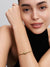 Heart Clasp Snake Chain Bracelet - 14ct Gold Plated - 563050C00