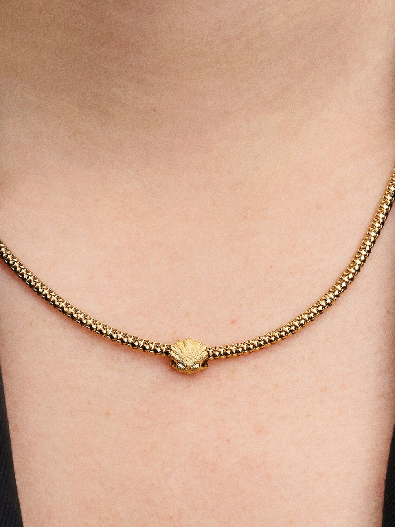 Textured Shell Mini Charm - 14ct Gold Plated - 764057C00