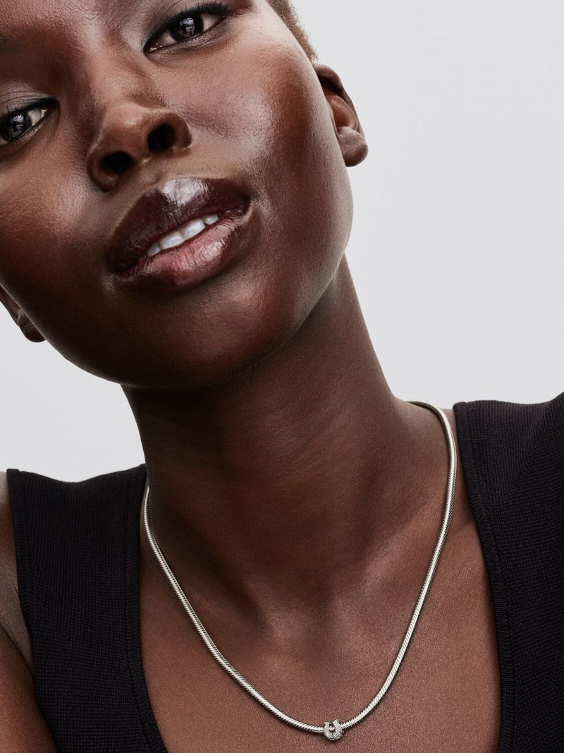 Textured Horseshoe Mini Charm - Sterling Silver - 794056C00