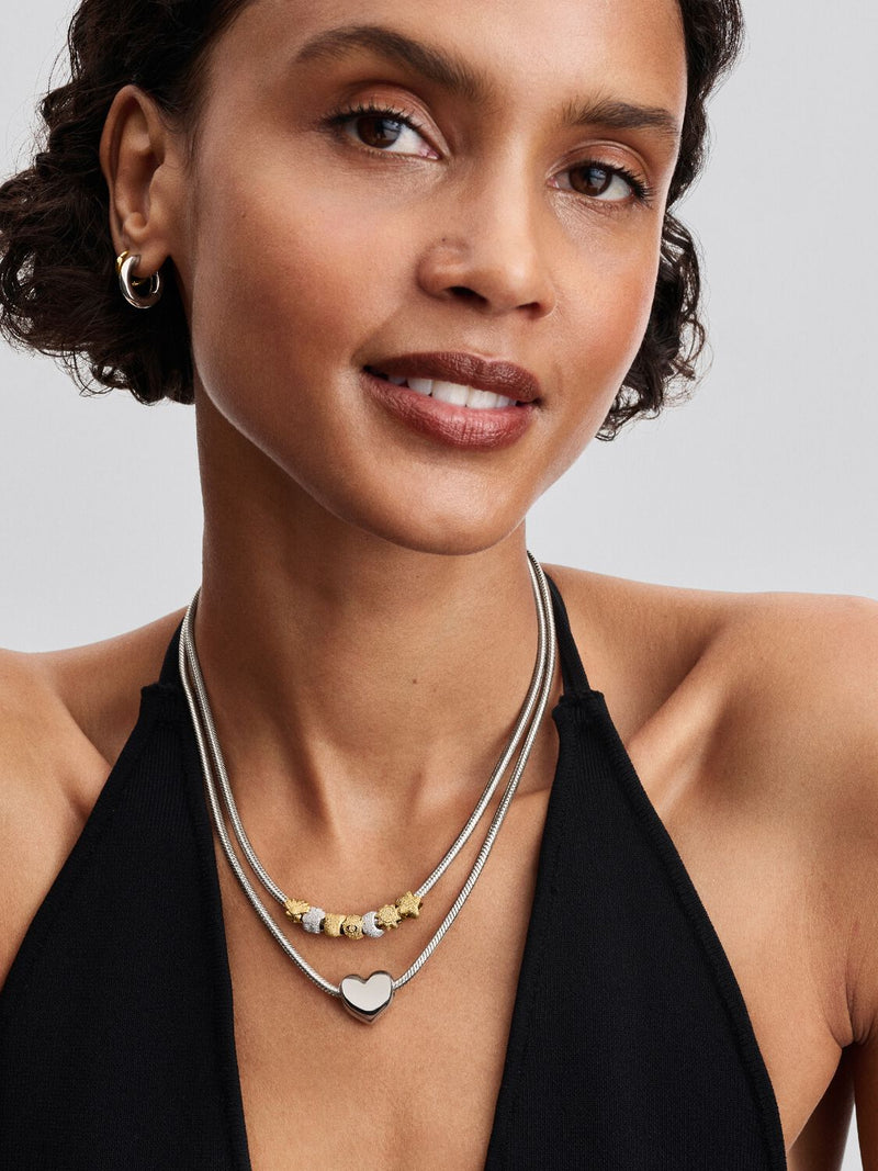 Textured Heart Mini Charm - 14ct Gold Plated - 764000C00