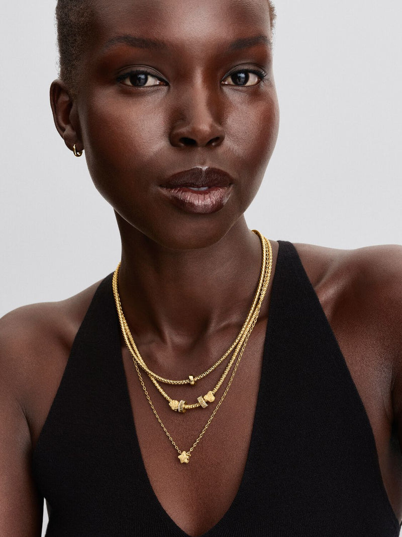 Textured Heart Mini Charm - 14ct Gold Plated - 764000C00