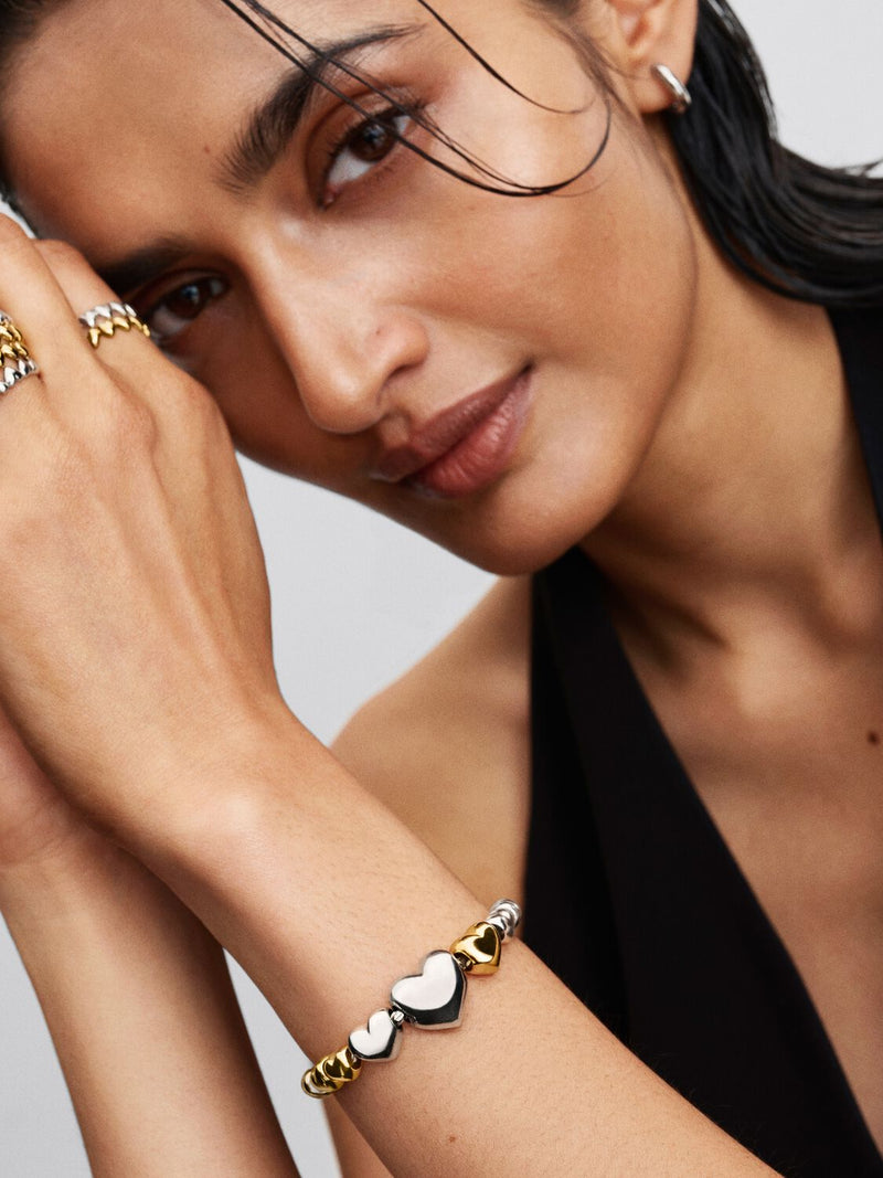 Be Love Engravable Heart Charm - 14ct Gold Plated -763439C00