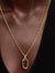 Large Openable Link Pendant Necklace - 14ct Gold Plated - 364083C00-70