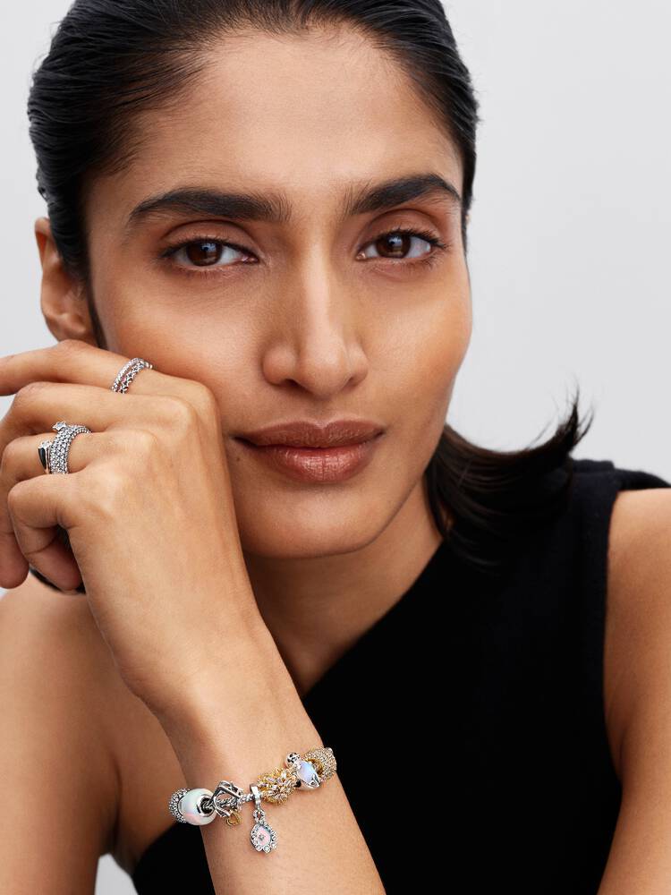 Home & Heart Charm - Sterling Silver/14ct Gold Plating - 764145C00