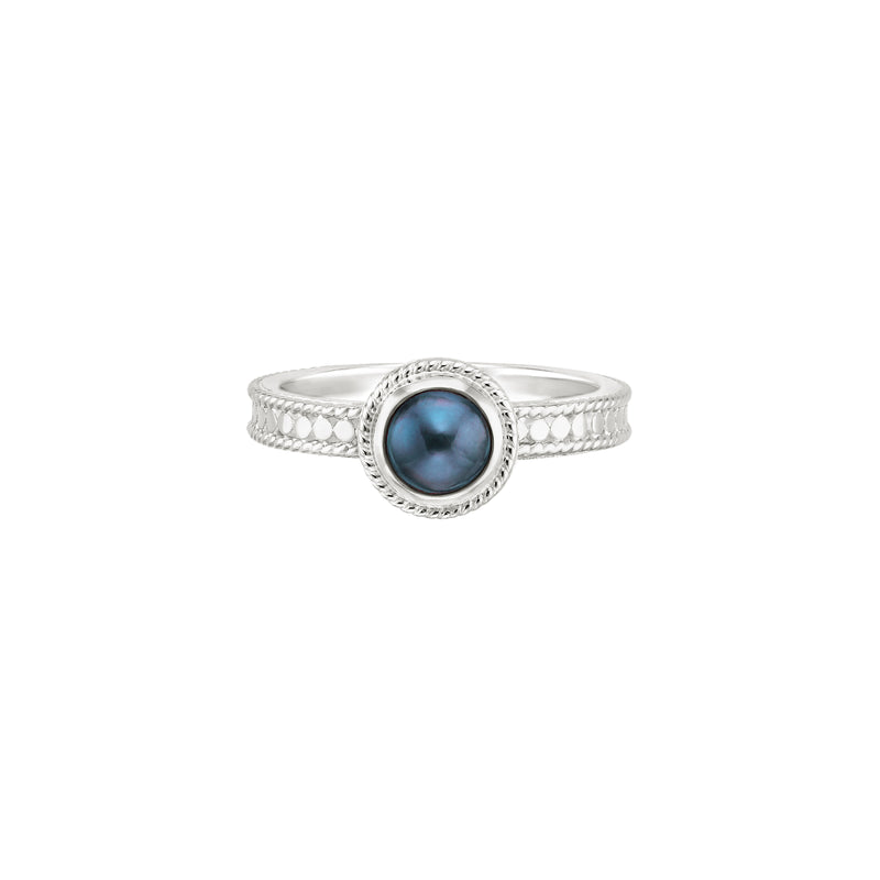 Blue Pearl Ring - Silver - 2049RSBP