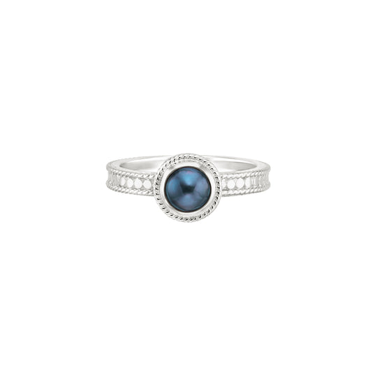 Blue Pearl Ring - Silver - 2049RSBP