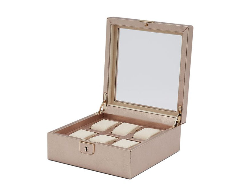 Palermo 6 Piece Watch Box (Ex Display) - Rose Gold - 213816