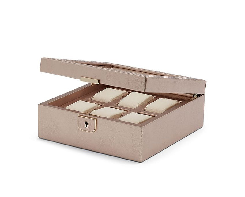 Palermo 6 Piece Watch Box (Ex Display) - Rose Gold - 213816