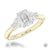 18ct Yellow Gold Amara Cushion Cut Diamond Engagement Ring - 1.22ct