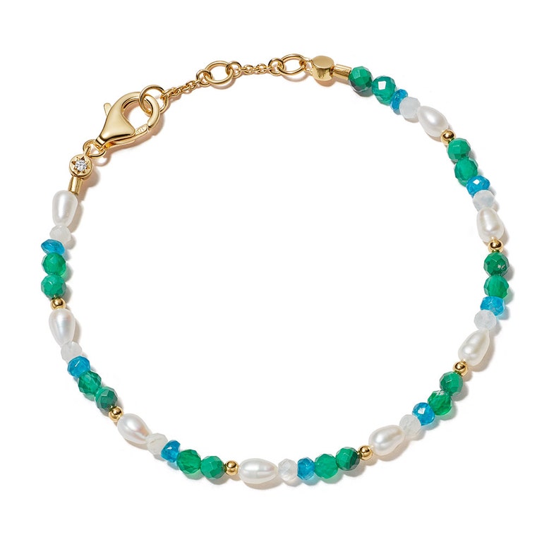 Biography Malachite, Apatite and Moonstone Bracelet - Gold - 56150YGEB