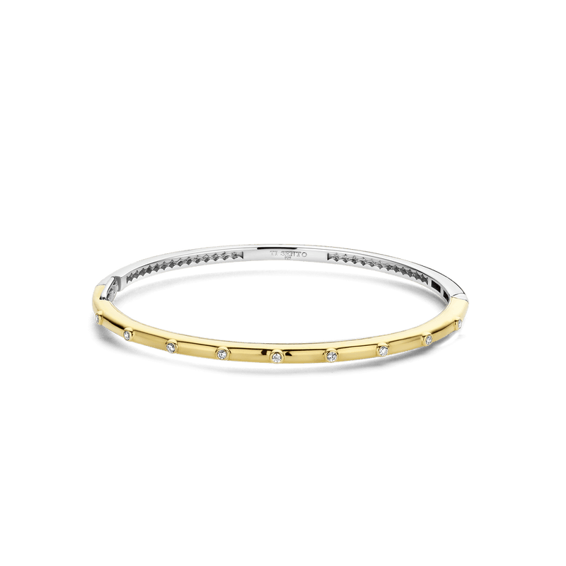 Milano CZ Bangle - Gold - 23031ZY