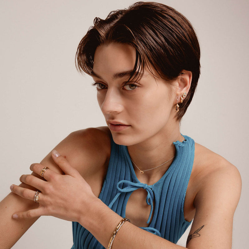 Milano CZ Bangle - Gold - 23031ZY