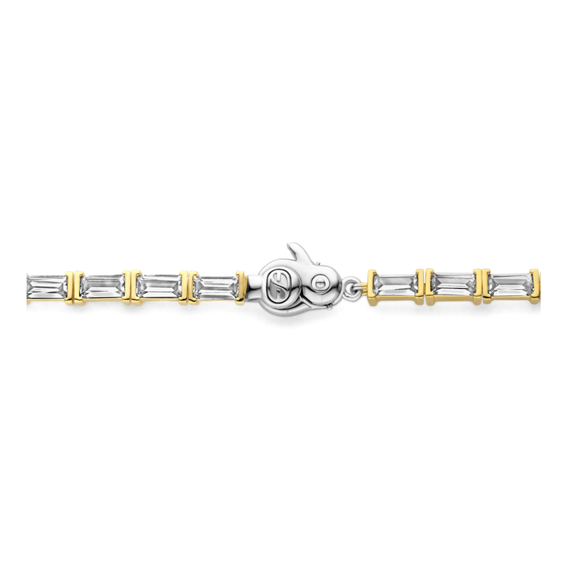 Milano Emerald Cut CZ Bracelet - Gold - 23041ZY