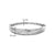 Milano CZ Bangle - Silver - 23046ZI