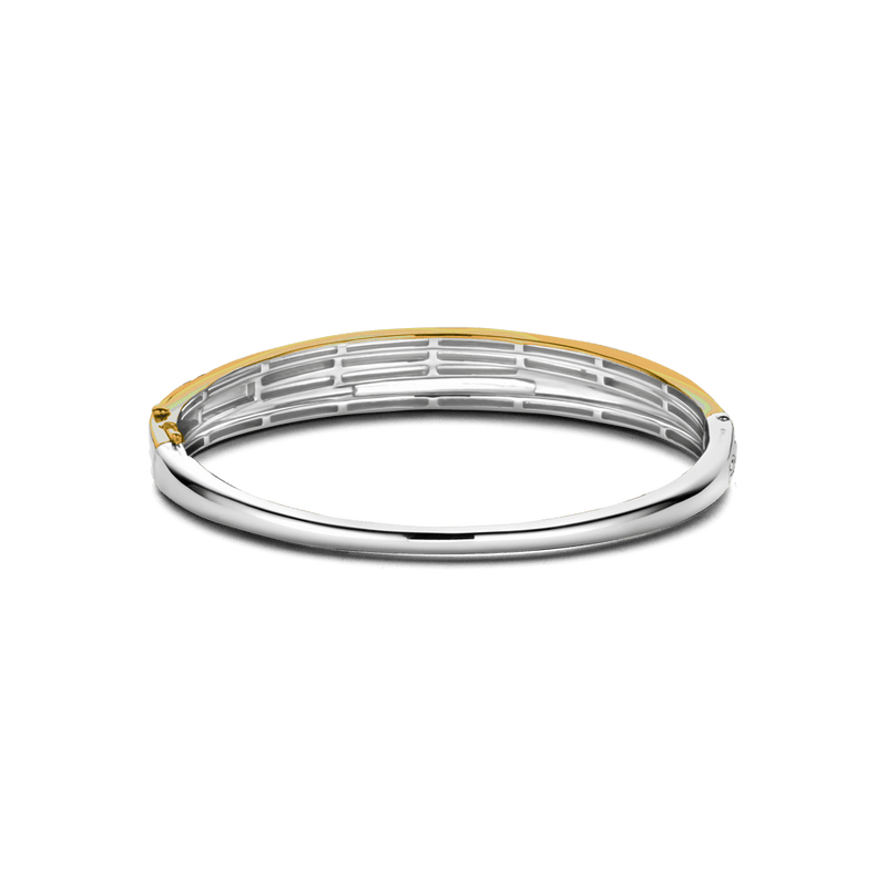 Milano CZ Bangle - Gold/Silver - 23046ZY