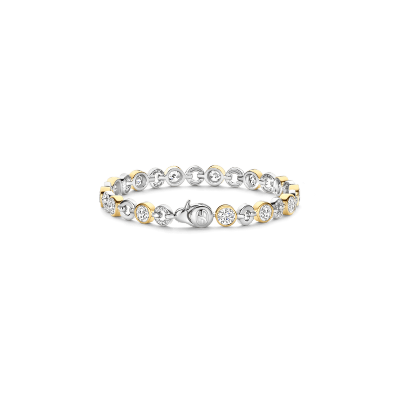 Milano CZ Bracelet - Gold/Silver - 23054ZY