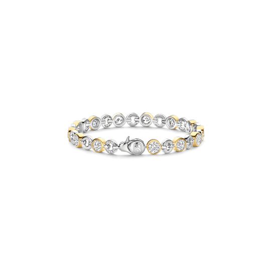 Milano CZ Bracelet - Gold/Silver - 23054ZY