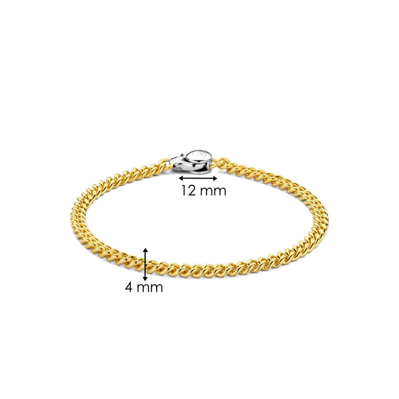 Milano Curb Chain Bracelet - Gold - 23055SY