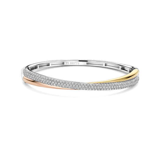 Milano Tricolour Bracelet - Gold/Silver/Rose - 23071ZT
