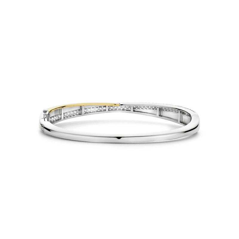 Milano Intertwined Bands Bangle - Gold/Silver - 23071ZY